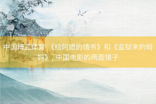 中国博亚体育 《给阿嬷的情书》和《监狱来的姆妈》， 中国电影的两面镜子